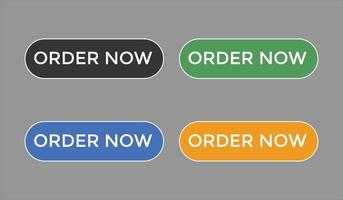 order now button web button for shop e commerce vector