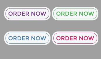 order now button web button for shop e commerce vector