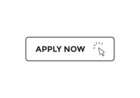 apply now text web template web button sign icon label vector