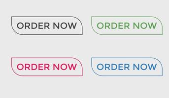 order now button web button for shop e commerce vector