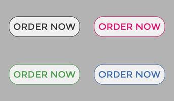 order now button web button for shop e commerce vector