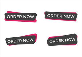 order now button web button for shop e commerce vector