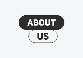 about us text web button template banner vector