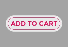 add to cart text web button text sign icon label template add to cart vector