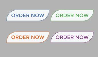 order now button web button for shop e commerce vector