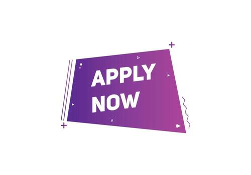 aplicar ahora texto plantilla web botón web signo icono etiqueta vector