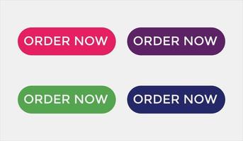 order now button web button for shop e commerce vector