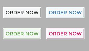 order now button web button for shop e commerce vector
