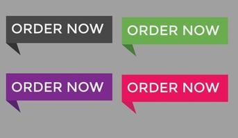 order now button web button for shop e commerce vector