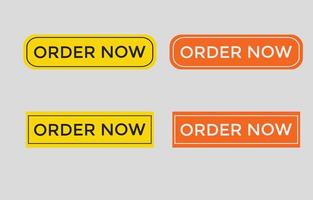 Ordenar ahora botón botón web para tienda de comercio electrónico vector