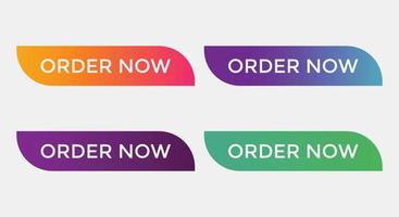 order now button web button for shop e commerce vector