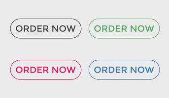 order now button web button for shop e commerce vector