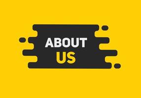 about us text web button template banner vector