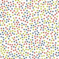 seamless pattern with small colorful hearts. Blue, red, green colors.