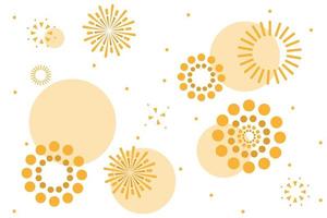 Firework background. Celebration illustration. Vector in flat design