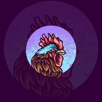 mascota de ilustración de animal de gallo vector