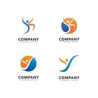 Success people logo icon vector template design