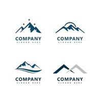 Mountain logo icon desain vektor template vector