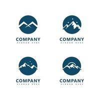 Mountain logo icon desain vektor template vector