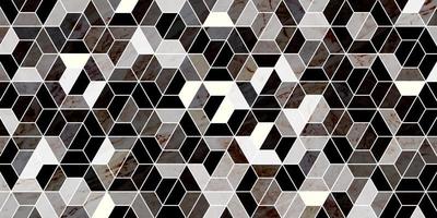 Geometric pattern dark background with marble texture vector