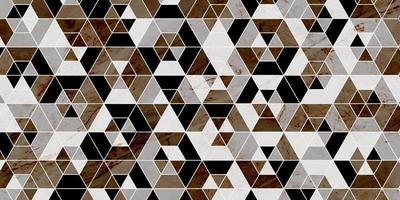 Geometric pattern dark background with marble texture vector