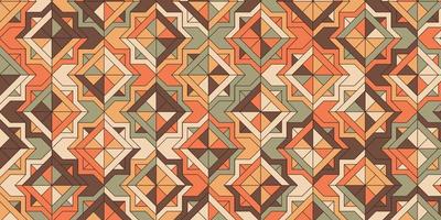 Geometric pattern with polygonal shape vector