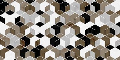 Geometric pattern with polygonal shape and marble texture vector