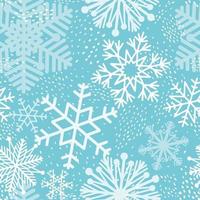 Snow seamless pattern. Abstract winter backdrop with dots, snowflakes. Seasonal nature drawn texture. Winter holiday Artistic  background from Christmas collection. vector