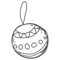 Christmas Ball hand drawn Doodles and sketches vector