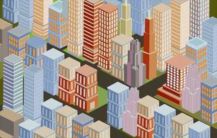 Isometric City View vector