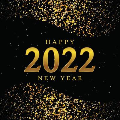 Golden New Year 2022 Background