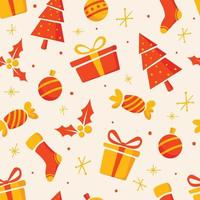 Christmas Seamless Pattern Background vector