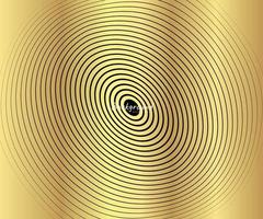 Gold luxurious circle pattern with golden wave lines over. Abstract background, vector illustration