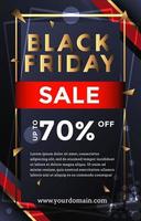 Black Friday Sale Poster Concept vector