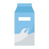 Isolated milk box vector design