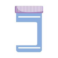 Isolated medicine jar vector design