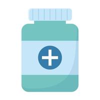 Isolated medicine jar vector design