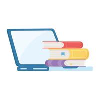 Isolated ebooks and computer vector design