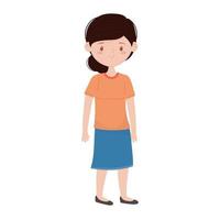 Isolated avatar woman vector design