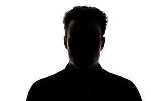 Man figure in silhouette photo