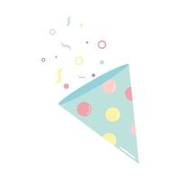 confetti for party on white background vector