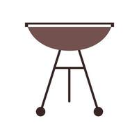 grill of gray color on white background vector