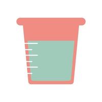 cup of water for cooking on a white background vector