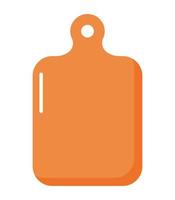 orange cut board vector