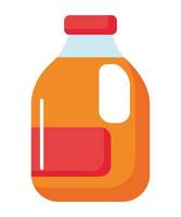 orange juice bottle vector