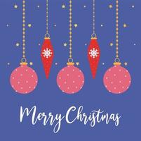 merry christmas poster vector