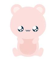 pink teddy bear vector