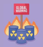 global warming design vector