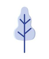 blue tree design vector