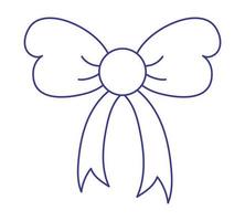 pretty bow design vector